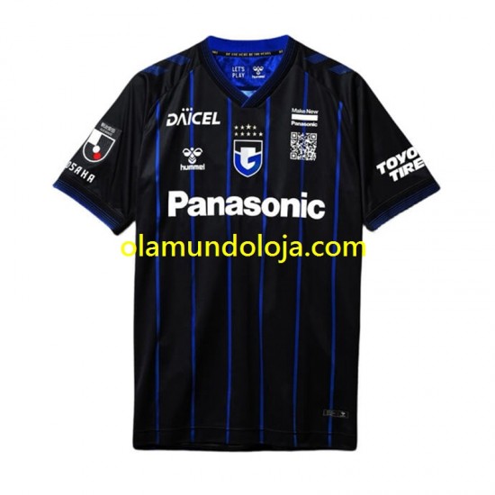 Camisola Gamba Osaka Homem Equipamento Primeiro 2024 Manga Curta